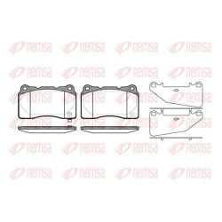 Stabdžių trinkelių rinkinys, diskinis stabdys REMSA 0666.32