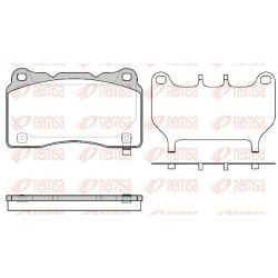 Stabdžių trinkelių rinkinys, diskinis stabdys REMSA 0666.64