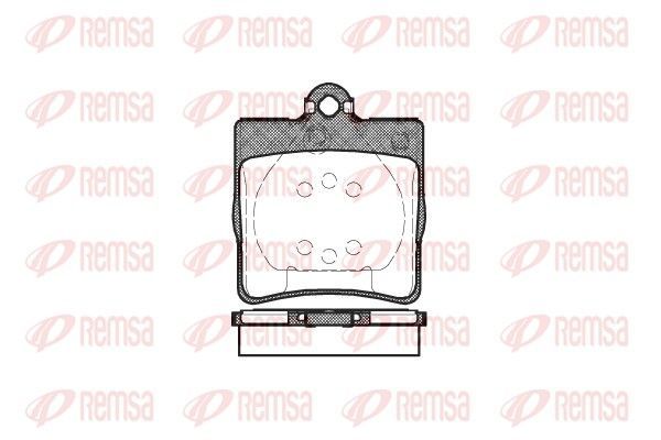 Stabdžių trinkelių rinkinys, diskinis stabdys REMSA 0678.00