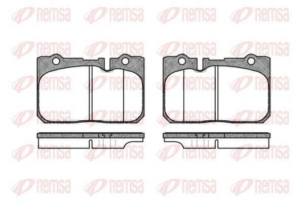 Stabdžių trinkelių rinkinys, diskinis stabdys REMSA 0679.00