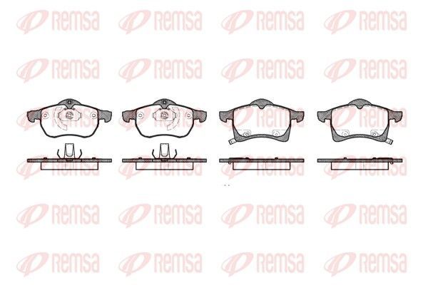 Stabdžių trinkelių rinkinys, diskinis stabdys REMSA 0683.02