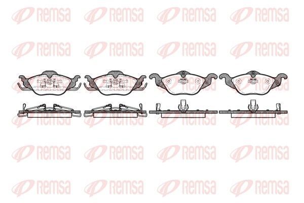 Stabdžių trinkelių rinkinys, diskinis stabdys REMSA 0684.02