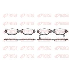 Stabdžių trinkelių rinkinys, diskinis stabdys REMSA 0685.02