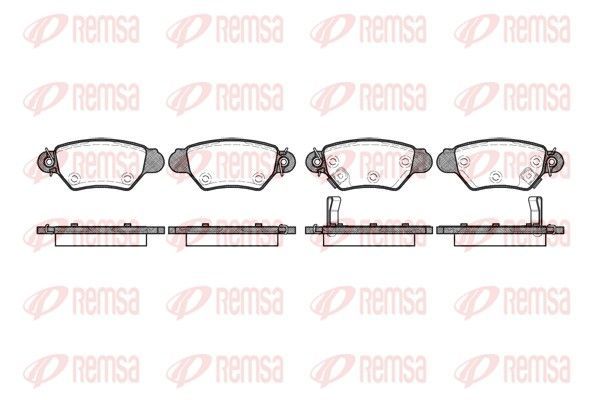 Stabdžių trinkelių rinkinys, diskinis stabdys REMSA 0685.02