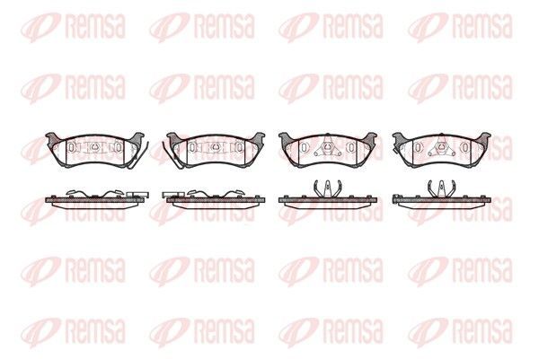 Stabdžių trinkelių rinkinys, diskinis stabdys REMSA 0698.01