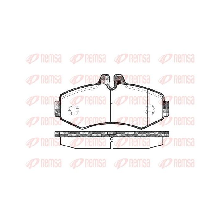 Stabdžių trinkelių rinkinys, diskinis stabdys REMSA 0701.00