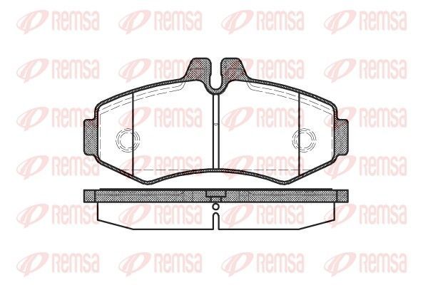 Stabdžių trinkelių rinkinys, diskinis stabdys REMSA 0701.00