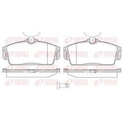 Stabdžių trinkelių rinkinys, diskinis stabdys REMSA 0704.10