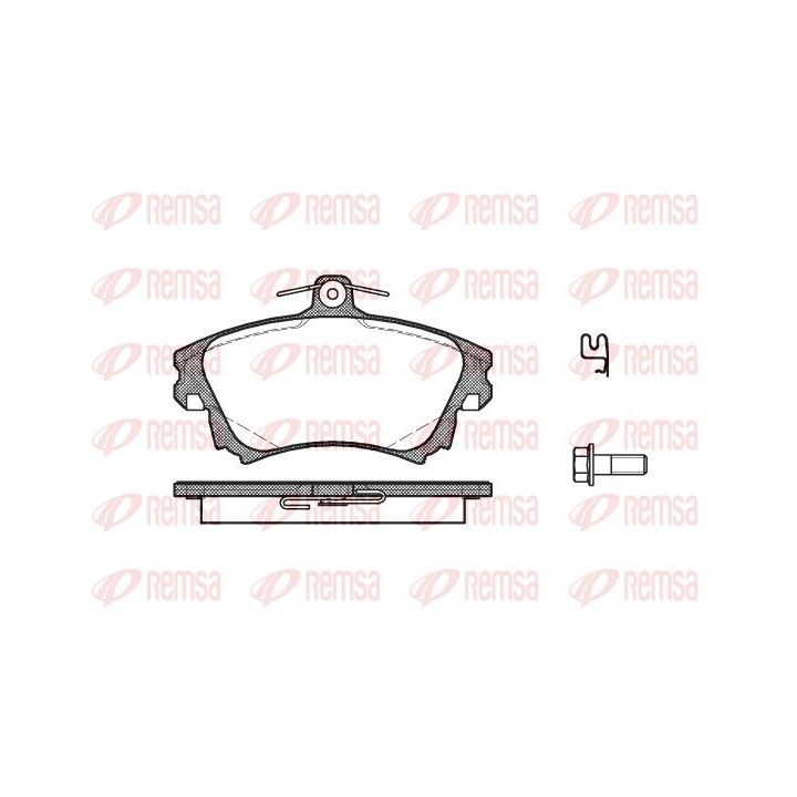 Stabdžių trinkelių rinkinys, diskinis stabdys REMSA 0708.02