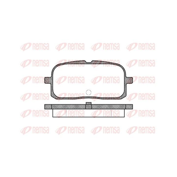 Stabdžių trinkelių rinkinys, diskinis stabdys REMSA 0715.00