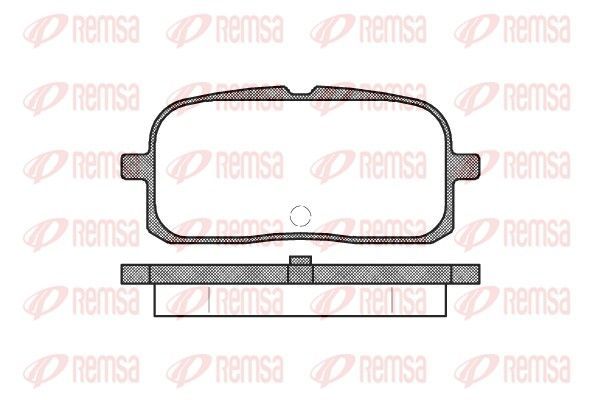 Stabdžių trinkelių rinkinys, diskinis stabdys REMSA 0715.00