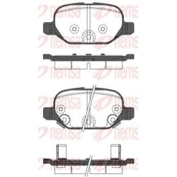 Stabdžių trinkelių rinkinys, diskinis stabdys REMSA 0727.32