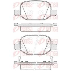Stabdžių trinkelių rinkinys, diskinis stabdys REMSA 0727.52