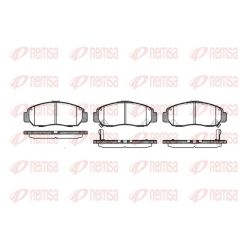 Stabdžių trinkelių rinkinys, diskinis stabdys REMSA 0747.12