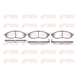 Stabdžių trinkelių rinkinys, diskinis stabdys REMSA 0748.02