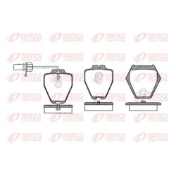 Stabdžių trinkelių rinkinys, diskinis stabdys REMSA 0752.02