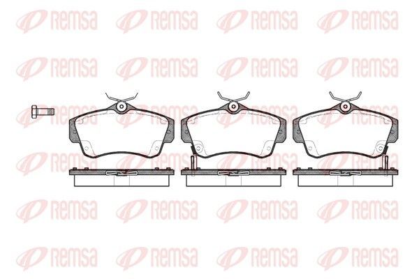 Stabdžių trinkelių rinkinys, diskinis stabdys REMSA 0753.02