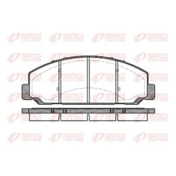 Stabdžių trinkelių rinkinys, diskinis stabdys REMSA 0764.00