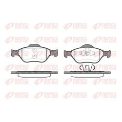 Stabdžių trinkelių rinkinys, diskinis stabdys REMSA 0766.00