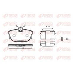 Stabdžių trinkelių rinkinys, diskinis stabdys REMSA 0767.10