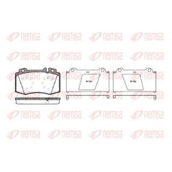 Stabdžių trinkelių rinkinys, diskinis stabdys REMSA 0769.00