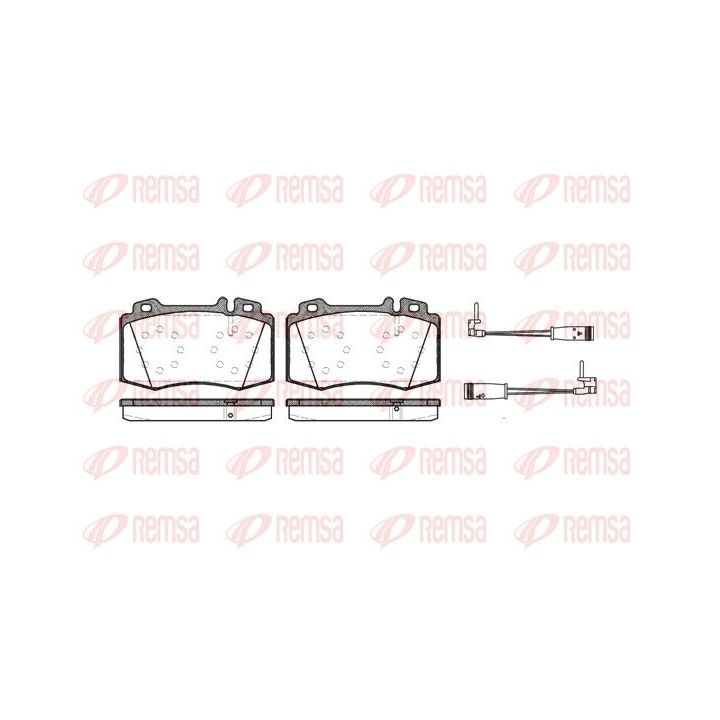 Stabdžių trinkelių rinkinys, diskinis stabdys REMSA 0769.02