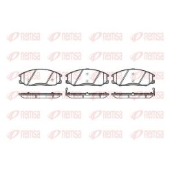 Stabdžių trinkelių rinkinys, diskinis stabdys REMSA 0771.02