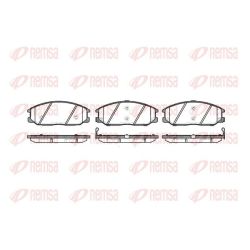 Stabdžių trinkelių rinkinys, diskinis stabdys REMSA 0771.12