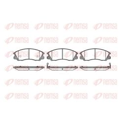 Stabdžių trinkelių rinkinys, diskinis stabdys REMSA 0771.32