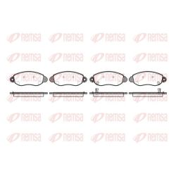 Stabdžių trinkelių rinkinys, diskinis stabdys REMSA 0772.02