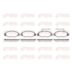 Stabdžių trinkelių rinkinys, diskinis stabdys REMSA 0772.22