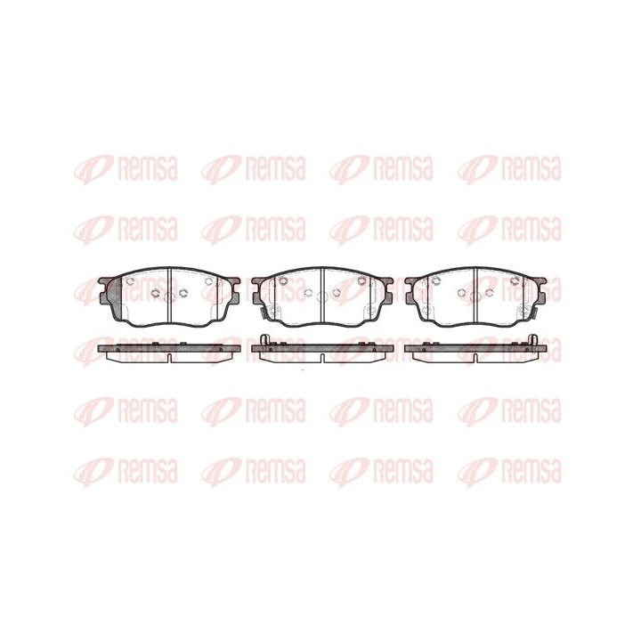 Stabdžių trinkelių rinkinys, diskinis stabdys REMSA 0800.22