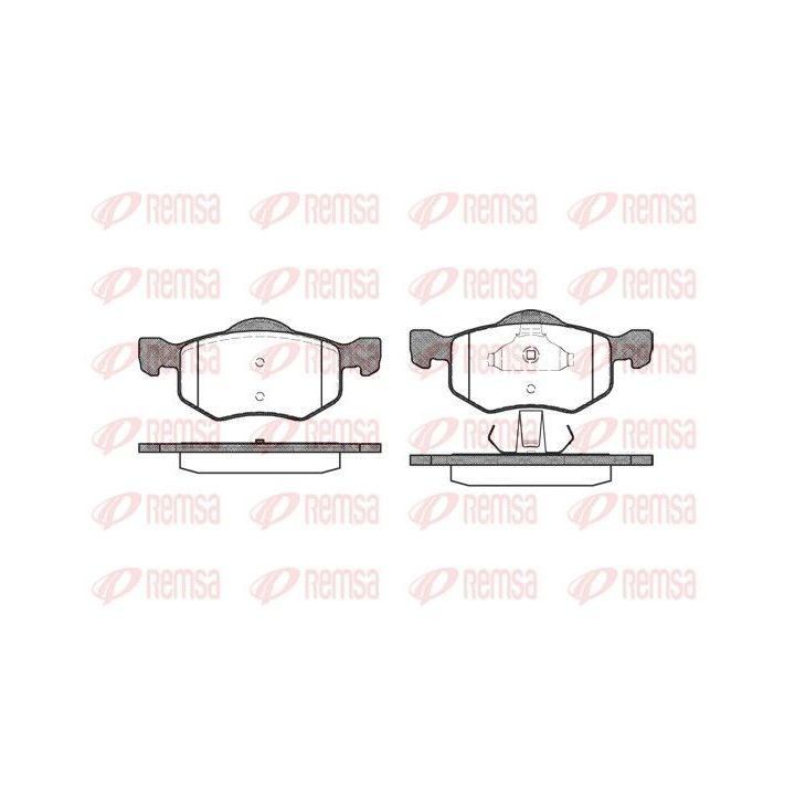 Stabdžių trinkelių rinkinys, diskinis stabdys REMSA 0802.00