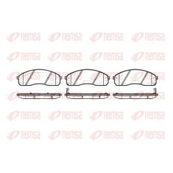 Stabdžių trinkelių rinkinys, diskinis stabdys REMSA 0821.02