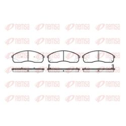 Stabdžių trinkelių rinkinys, diskinis stabdys REMSA 0821.12