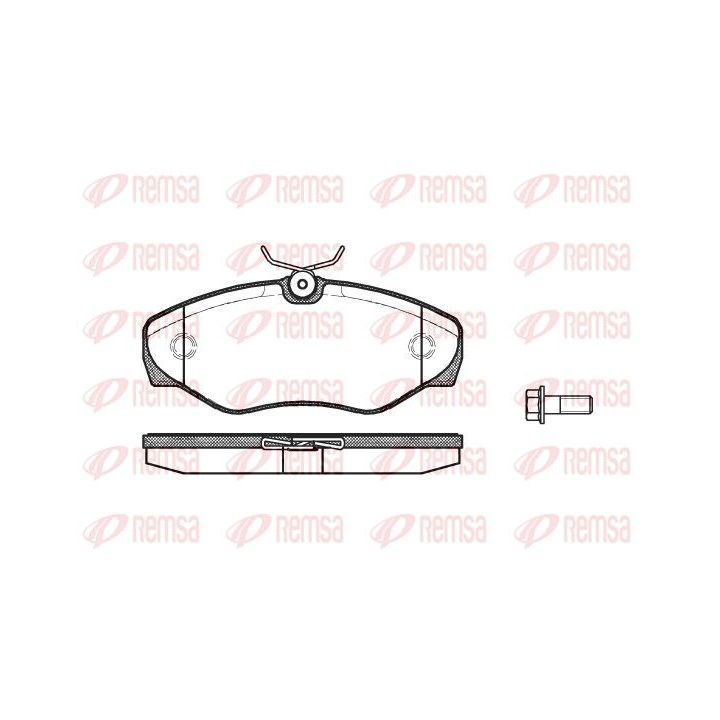 Stabdžių trinkelių rinkinys, diskinis stabdys REMSA 0834.10