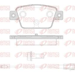 Stabdžių trinkelių rinkinys, diskinis stabdys REMSA 0861.12