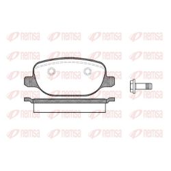 Stabdžių trinkelių rinkinys, diskinis stabdys REMSA 0878.00