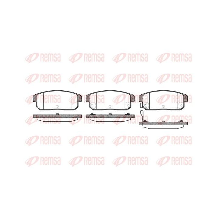 Stabdžių trinkelių rinkinys, diskinis stabdys REMSA 0883.11