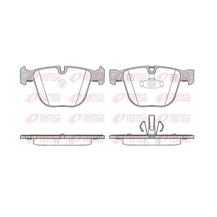 Stabdžių trinkelių rinkinys, diskinis stabdys REMSA 0892.20