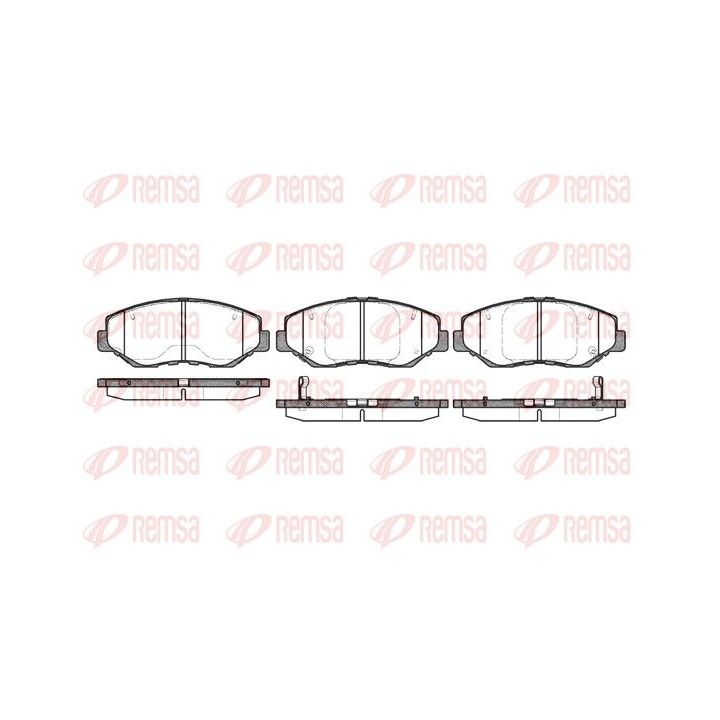 Stabdžių trinkelių rinkinys, diskinis stabdys REMSA 0899.00
