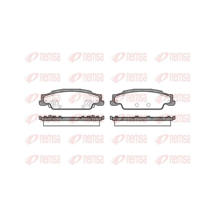 Stabdžių trinkelių rinkinys, diskinis stabdys REMSA 0952.02