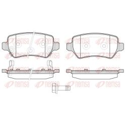 Stabdžių trinkelių rinkinys, diskinis stabdys REMSA 0957.22