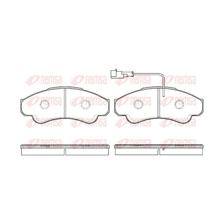 Stabdžių trinkelių rinkinys, diskinis stabdys REMSA 0959.11