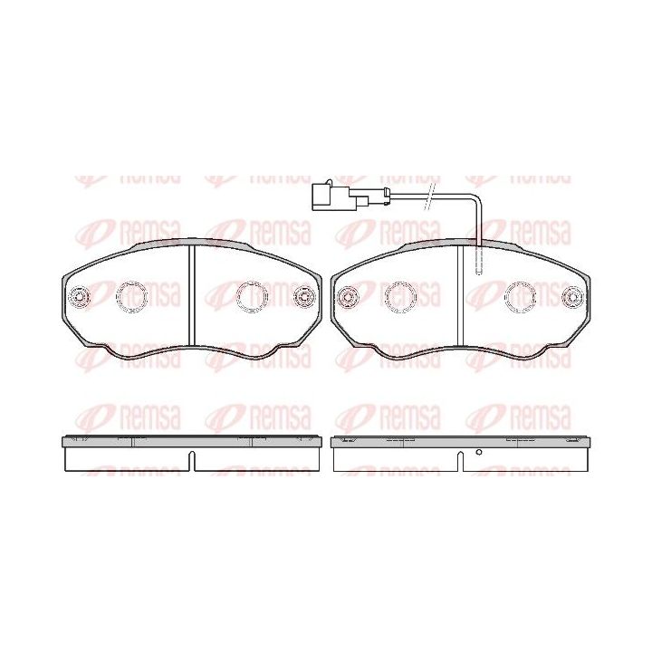 Stabdžių trinkelių rinkinys, diskinis stabdys REMSA 0960.21