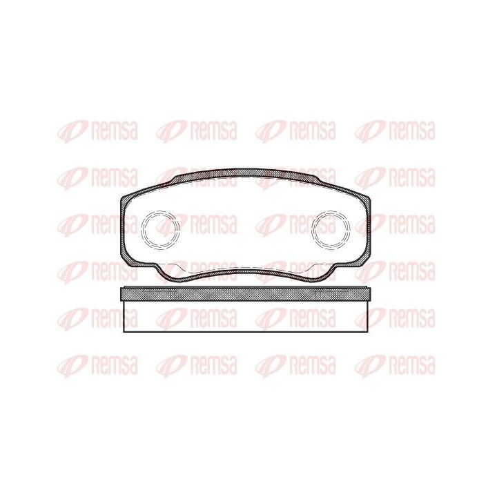 Stabdžių trinkelių rinkinys, diskinis stabdys REMSA 0961.00