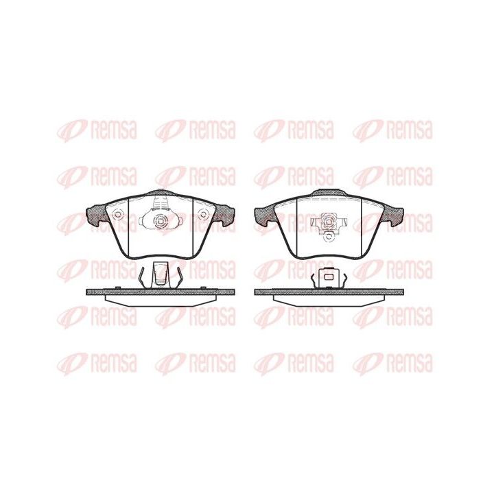 Stabdžių trinkelių rinkinys, diskinis stabdys REMSA 0964.20