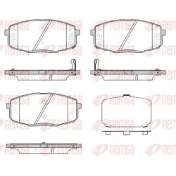 Stabdžių trinkelių rinkinys, diskinis stabdys REMSA 1038.12