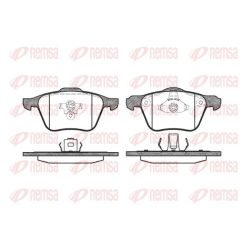 Stabdžių trinkelių rinkinys, diskinis stabdys REMSA 1070.00