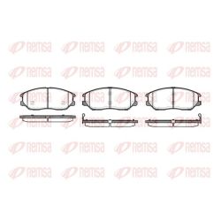 Stabdžių trinkelių rinkinys, diskinis stabdys REMSA 1085.02